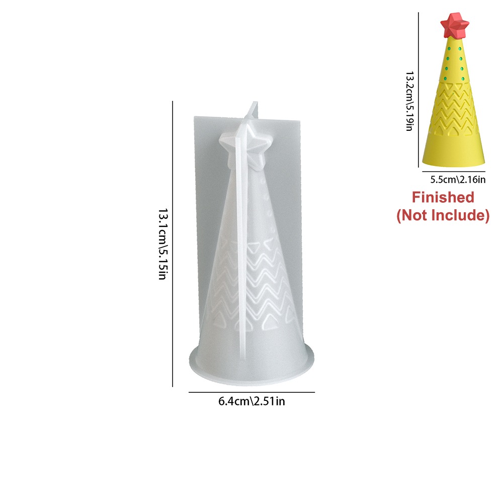 Soap Making Diy Kit - Silicone Christmas Cone Candle Mold Epoxy