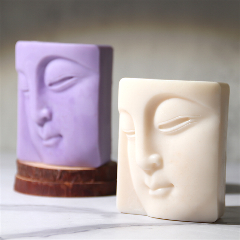 Soap Making Diy Kit - Buddha's Face Silicone Soap Mold Handmade