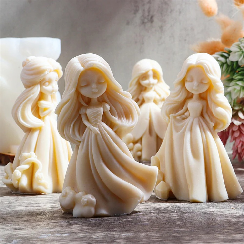 Soap Making Gifts - Multi Style Sweet Princess Silicone Candle