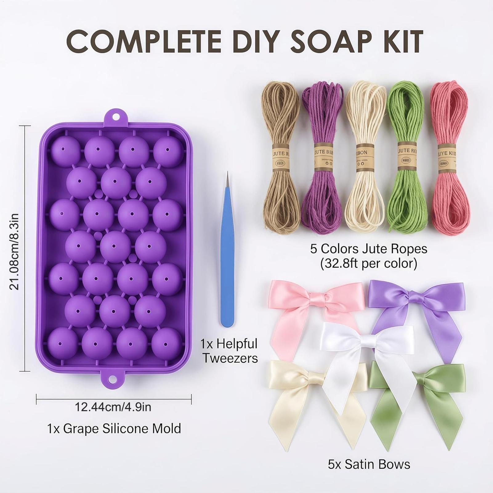 DIY Soap Making Kit Grape Soap - огляд і ціна Soap Making Instructions