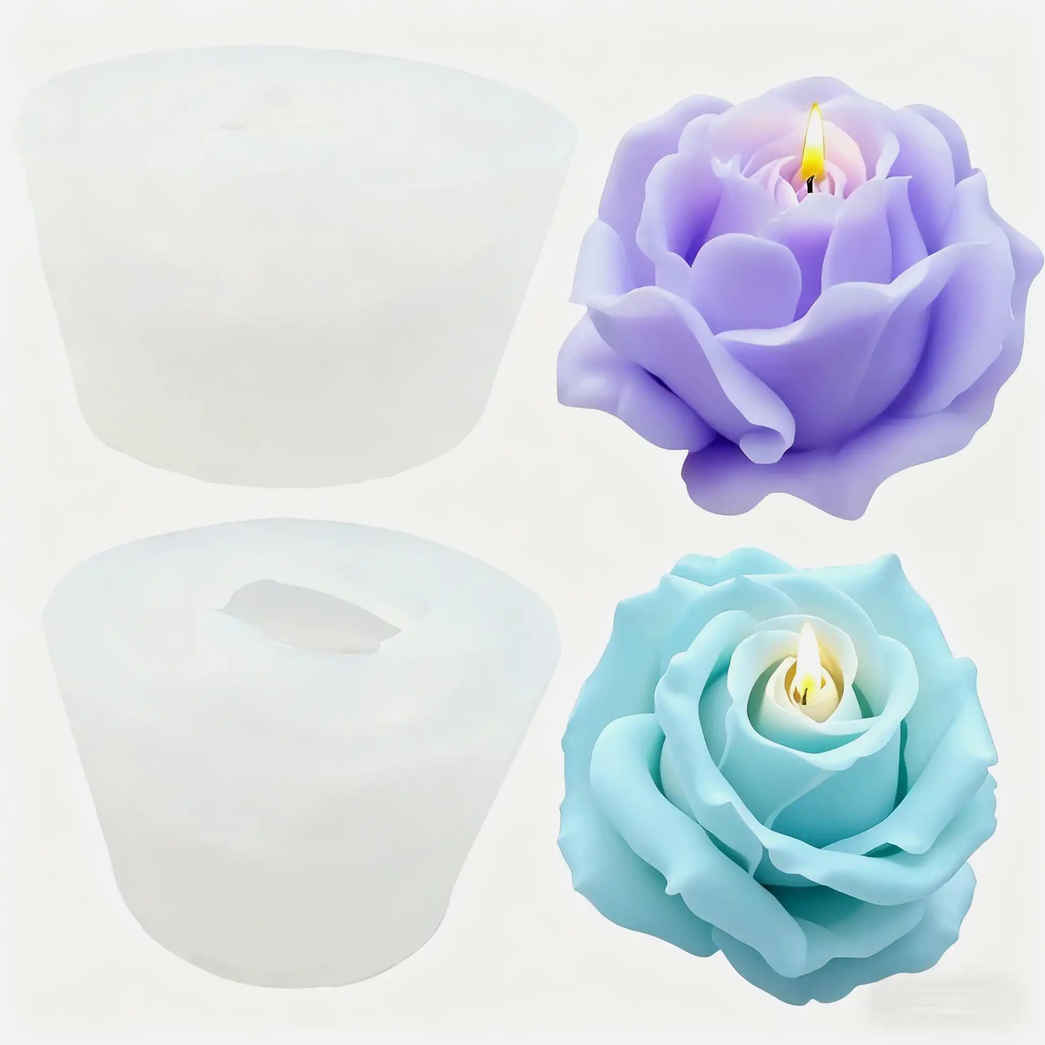 2-Piece Romantic 3D Rose Silic - огляд і ціна Soap Making Instructions