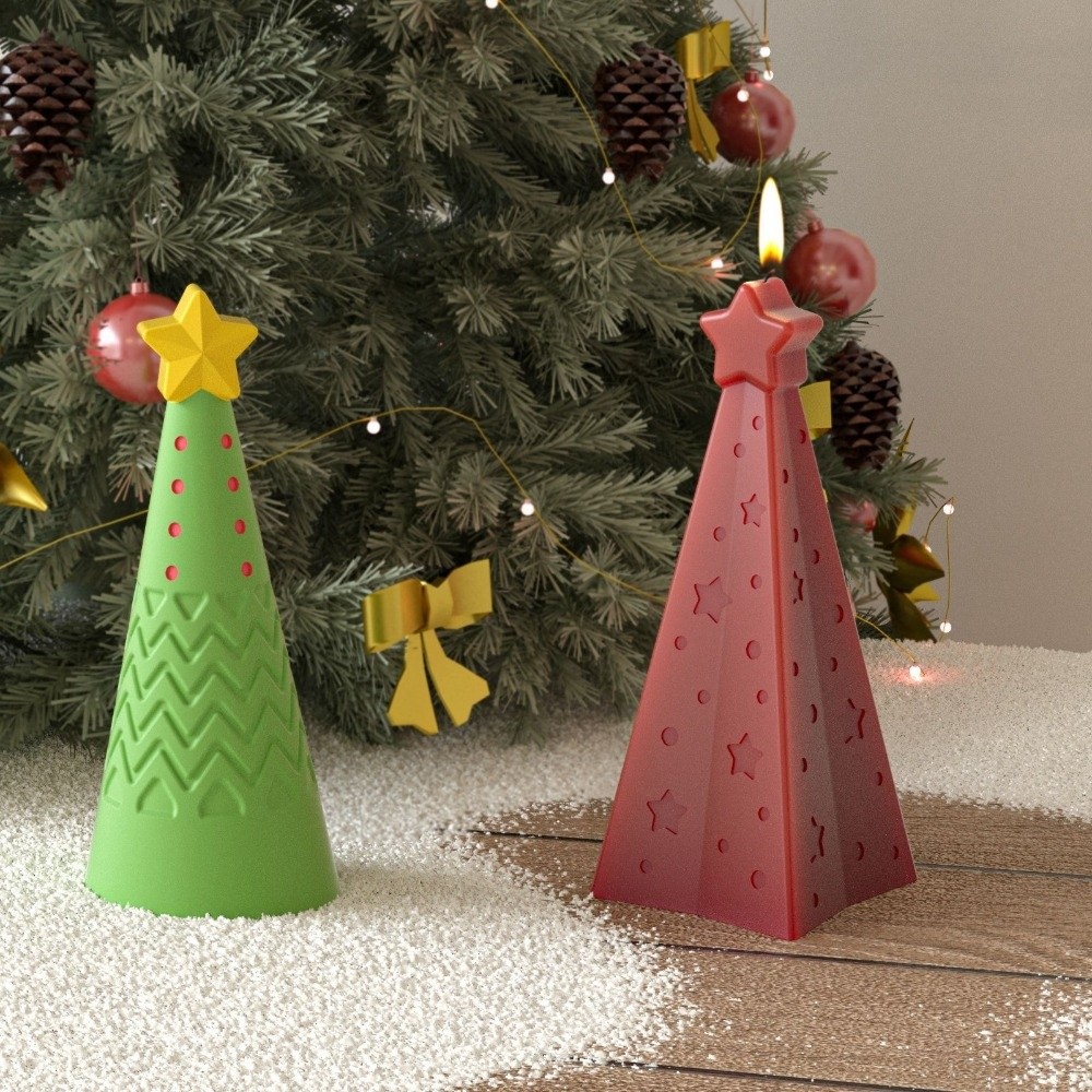 Silicone Christmas Cone Candle - огляд і ціна Soap Making Diy Kit