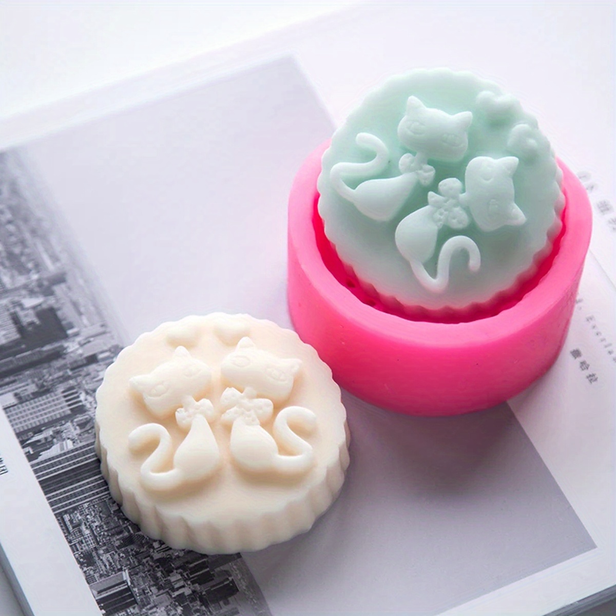 1-Piece Silicone Cat Soap Mold - огляд і ціна Soap Making Instructions