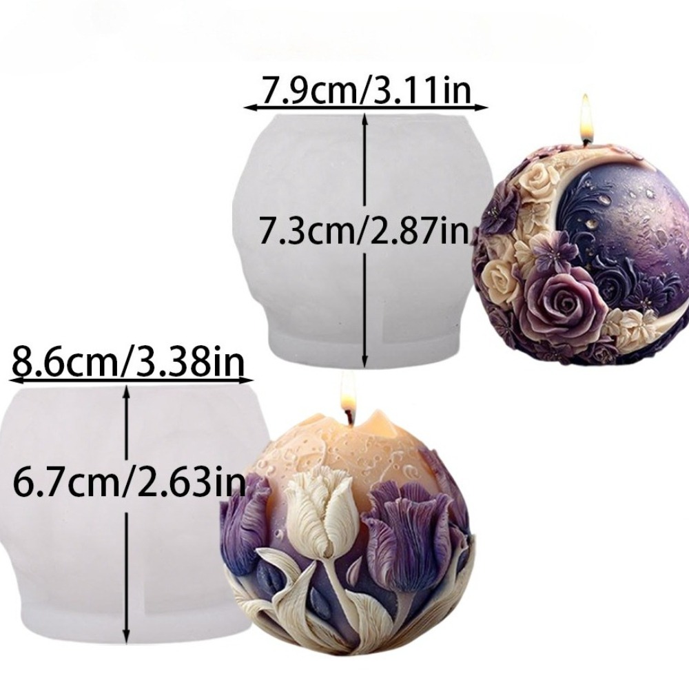 Moon Rose Tulip Ball Candle Si - огляд і ціна Soap Making Instructions