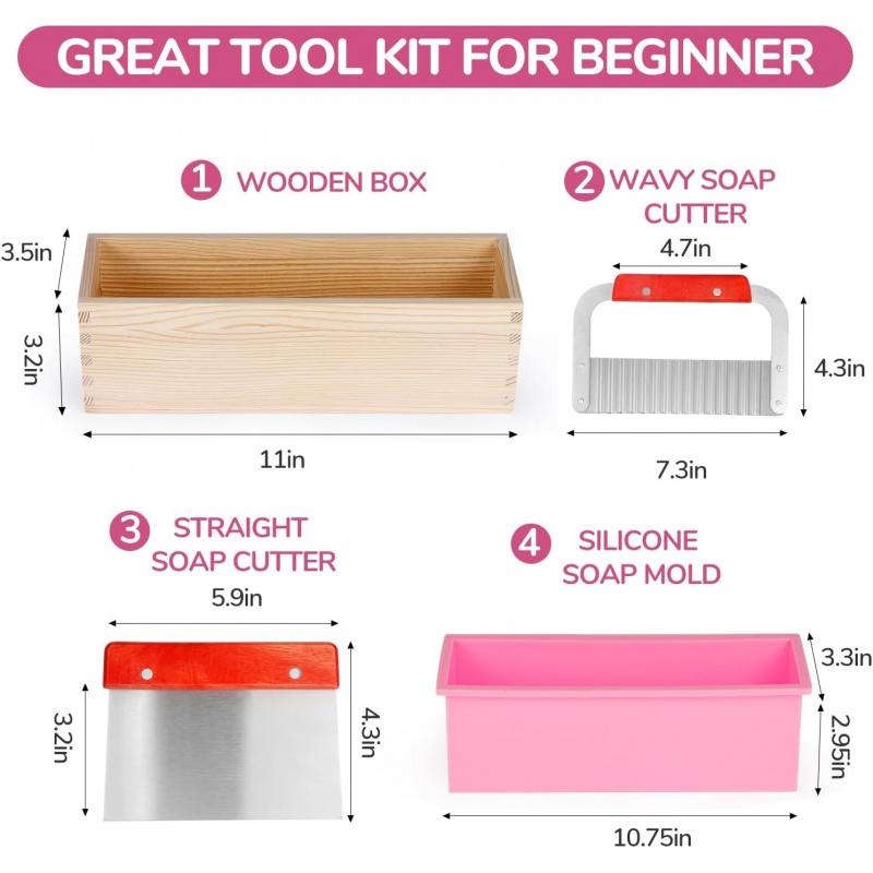 1 Pieces42Ounce soap mold with - огляд і ціна Soap Making Diy Kit