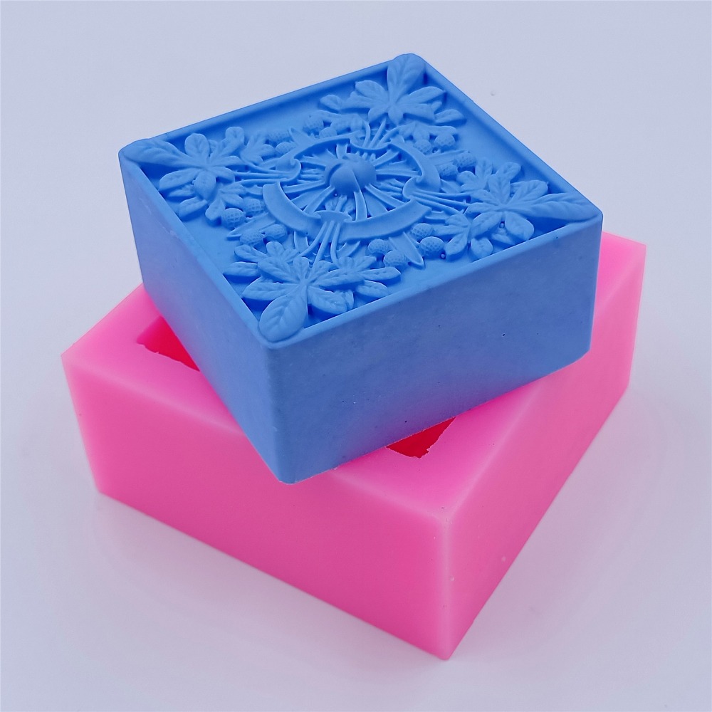 Square Design Soap Molds Flowe - огляд і ціна Soap Making Instructions