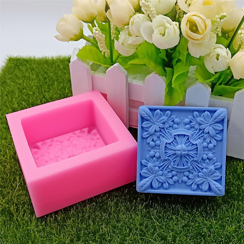 Square Design Soap Molds Flowe - огляд і ціна Soap Making Instructions